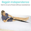 Vive Health Bed Ladder, Adjustable Buckle Strap with Non-Slip Foam Grips for Safe Mobility Assistance