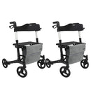 Vive Health Rollator Walker Foldable With Storage Bag, Black, Pack of 2