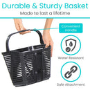 Vive Health 3 Wheel Scooter Basket – Durable Mesh Storage