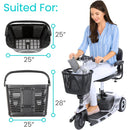 Vive Health 3 Wheel Scooter Basket – Durable Mesh Storage