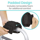 Vive Health Sheepskin Walker Grips, Foam Padding and Non-Slip for Mobility Aid, Black, Pair