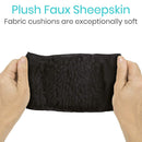 Vive Health Sheepskin Walker Grips, Foam Padding and Non-Slip for Mobility Aid, Black, Pair