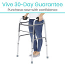 Vive Health Sheepskin Walker Grips, Foam Padding and Non-Slip for Mobility Aid, Black, Pair