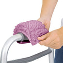 Vive Health Sheepskin Walker Grips, Removable Foam Padding for Comfort, Fits Standard and Bariatric Walkers