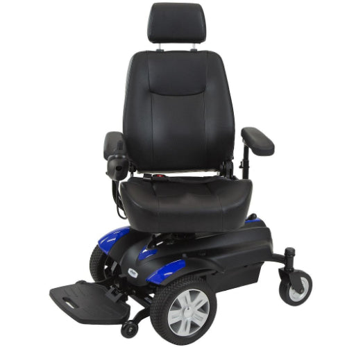 Vive Health Electric Wheelchair Model V, Indoor/Outdoor Power Chair, 15 Mile Range, Blue