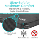 Vive Health Yoga Knee Cushion, Thick Foam for Joint Pressure Relief, 17.5 x 11 Inches, Black