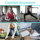 Vive Health Yoga Knee Cushion, Thick Foam for Joint Pressure Relief, 17.5 x 11 Inches, Black
