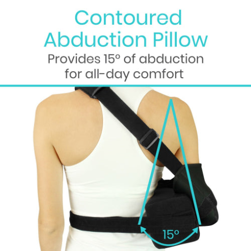 Vive Health Shoulder Abduction Sling Immobilizer Injury Support Pain Relief Arm Pillow