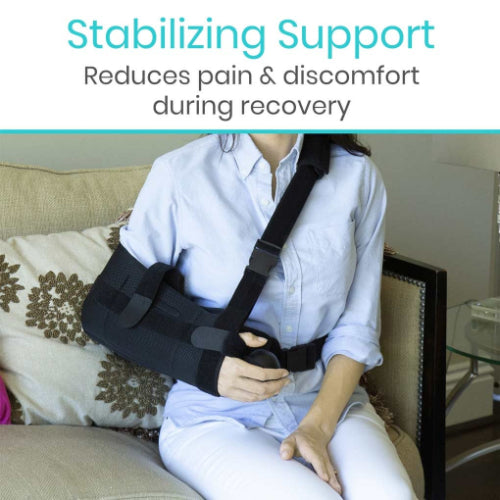 Vive Health Shoulder Abduction Sling Immobilizer Injury Support Pain Relief Arm Pillow