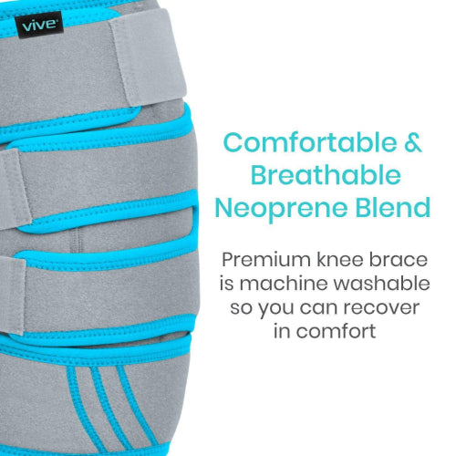 Vive Health Knee Ice Wrap, 3 Hot/Cold Gel Packs