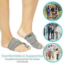 Vive Health Bunion Splint, Gray, Pair for Big Toe Support, Hallux Valgus Correction and Pain Relief