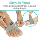 Vive Health Bunion Splint, Gray, Pair for Big Toe Support, Hallux Valgus Correction and Pain Relief