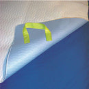SafetySure MovEase Underpad, waterproof underpad with handles for patient transfer and care. Moovkart