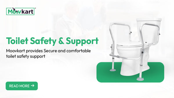 Ensure Bathroom Safety with Toilet Safety Rails from Moovkart