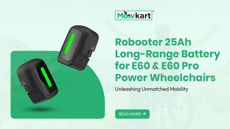 Robooter 25Ah Long-Range Battery for E60 and E60 Pro Power Wheelchairs: Unleashing Unmatched Mobility