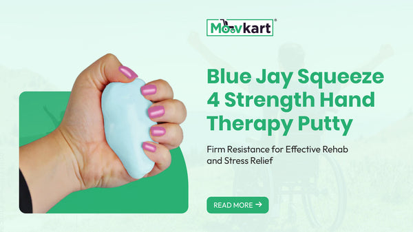 Blue Jay Squeeze 4 Strength Hand Therapy Putty – Firm Resistance for Effective Rehab and Stress Relief