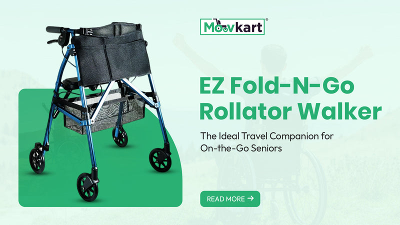 EZ Fold-N-Go Rollator Walker – The Ideal Travel Companion for On-the-Go Seniors