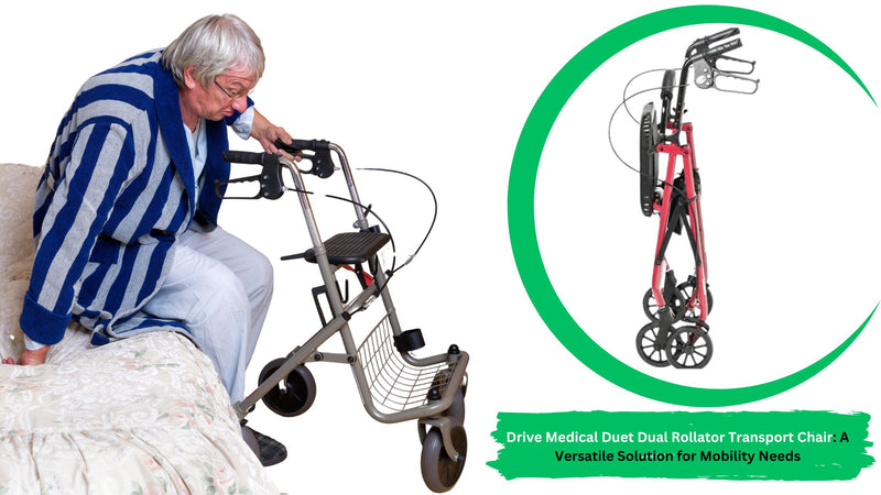 Drive Medical Duet Dual Rollator Transport Chair: A Versatile Solution for Mobility Needs