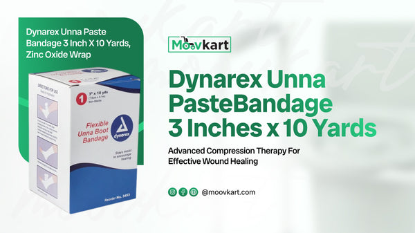 Dynarex Unna Paste Bandage 3 Inches x 10 Yards – Advanced Compression Therapy for Effective Wound Healing