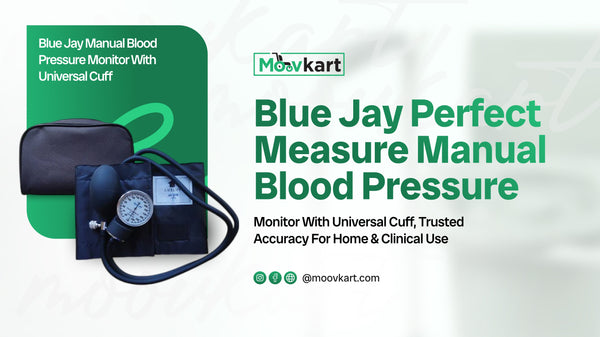 Blue Jay Perfect Measure Manual Blood Pressure Monitor with Universal Cuff – Trusted Accuracy for Home and Clinical Use