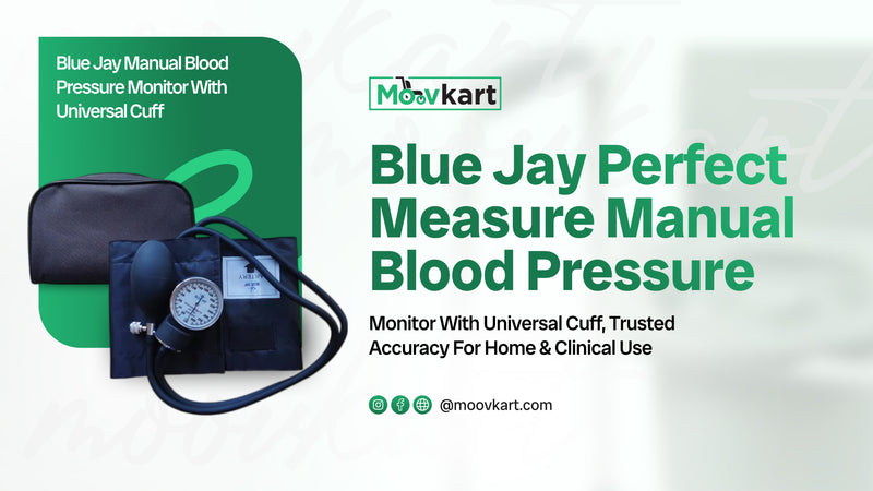 Blue Jay Perfect Measure Manual Blood Pressure Monitor with Universal Cuff – Trusted Accuracy for Home and Clinical Use