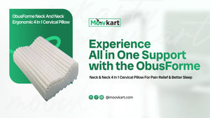 Experience All-in-One Support with the ObusForme Neck & Neck 4-in-1 Cervical Pillow for Pain Relief and Better Sleep