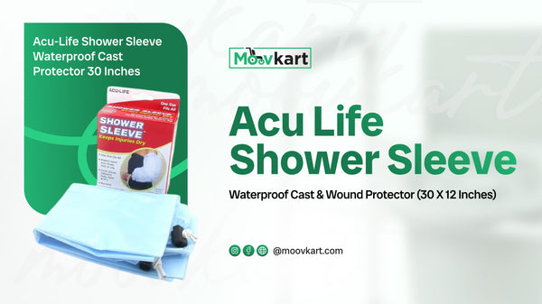 Acu‑Life Shower Sleeve – Waterproof Cast & Wound Protector (30 x 12 Inches)