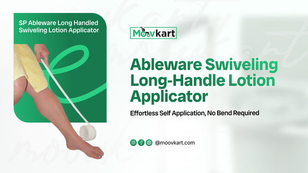 Ableware Swiveling Long‑Handle Lotion Applicator – Effortless Self-Application, No Bend Required
