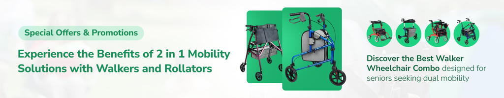 Experience the Benefits of 2-in-1 Mobility Solutions with Walkers and Rollators