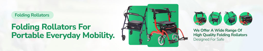 Folding Rollators for Portable Mobility, Comfort & Everyday Independence