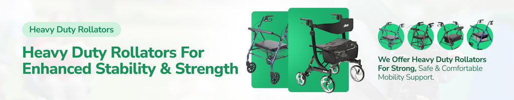 Heavy Duty Rollators for Enhanced Stability, Strength & Everyday Mobility
