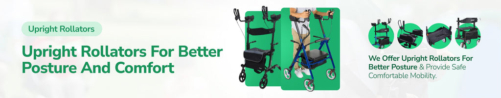 Upright Rollators for Better Posture, Comfort & Confident Mobility