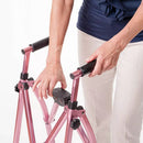 Wonder Walker Regal Rose Folding Walker, Compact Design, 400 Lbs Weight Capacity, 8 Lbs, Rose