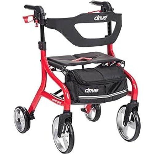 Drive Medical Nitro Sprint Rollator with brakes and under-seat basket