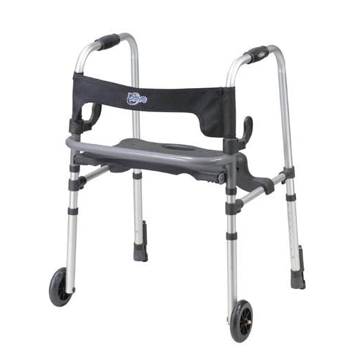Clever-Lite Walker with Seat and Push-Down Brakes