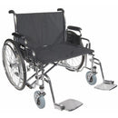 Drive Medical Sentra Heavy-Duty Extra-Wide Wheelchair, 26 inches, with detachable desk arms, Moovkart