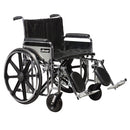 Drive Medical Bariatric Wheelchair with Desk Arms, Legrests, and durable design for comfort and mobility needs, Moovkart