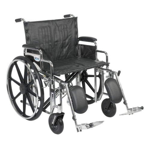 24inch Bariatric Wheelchair Rem Desk Arms Wide Elevating Legrests