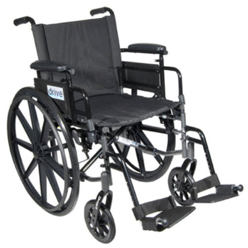 Cruiser X4 Wheel Chair 20 with Swing away Footrest & Height adjustment Flip-Back Desk Arms