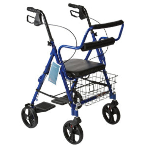 ProBasics Combination Blue Rollator and Transport Wheelchair