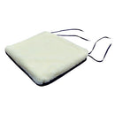 Hermell Rollator Cushion with Sherpa Top Navy, 13 x 14 x 2 Inches