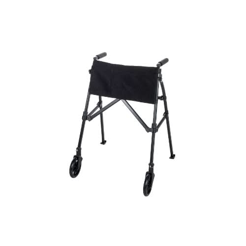 Wonder Compact Folding Mobility Walker with Wheels, Matte Black ...
