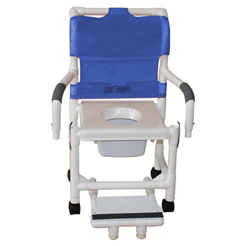 Shower Chair with Vacuum Seat & Sliding Footrest