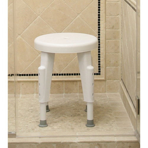 Fabrication Enterprises Shower Stool with a non-rotating, stable, and durable design for safe and comfortable bath use, Moovkart