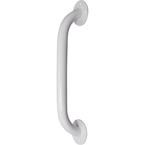 Drive Medical 12-Inch White Powder-Coated Grab Bar for Bathroom Safety, Corrosion-Resistant. Moovkart