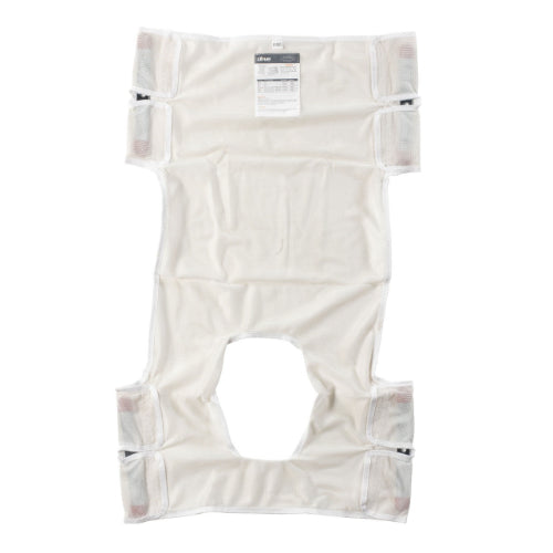 Drive Medical Patient Lift Sling, Polyester Mesh With Commode Opening