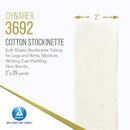 Dynarex Cotton Stockinette Bandage, Soft Stretch Tubular Wrap for Cast or Splint Use