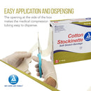 Dynarex Cotton Stockinette Bandage, Soft Stretch Tubular Wrap for Cast or Splint Use