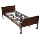 Semi-electric bed by Drive Medical, featuring half rails and an 80-inch mattress at Moovkart.