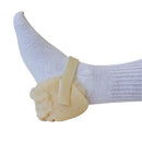 Skil-Care synthetic sheepskin heel protectors with hook-and-loop closure for pressure relief, Moovkart